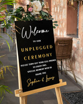 Unplugged Wedding Sign-RR